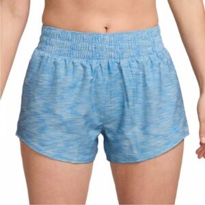 Nike Women's Light Blue Heathered Athletic Shorts